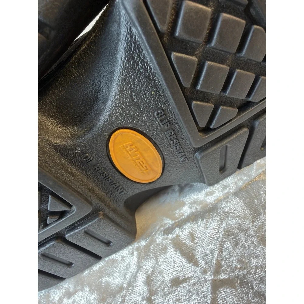 Hytest Womens Size 9 Wide Safety Toe Work Shoes Brown Leather Slip‎ Resistant